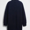 Oversize-Mini-Pullover-Kleid mit Rollkragen