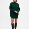 Oversize-Mini-Pullover-Kleid mit Rollkragen