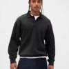 Oversize-Poloshirt für Erwachsene aus schwerem Stoff