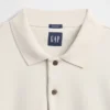 Oversize-Poloshirt für Erwachsene aus schwerem Stoff