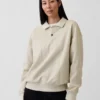 Oversize-Poloshirt für Erwachsene aus schwerem Stoff