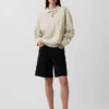Oversize-Poloshirt für Erwachsene aus schwerem Stoff