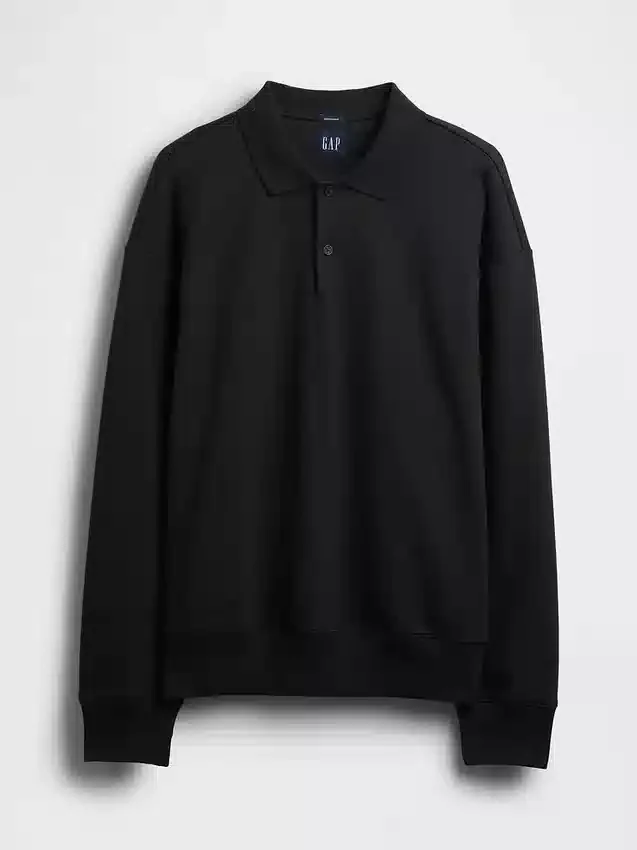 Oversize-Poloshirt für Erwachsene aus schwerem Stoff