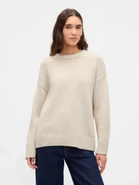 Oversize-Pullover aus 100 % Baumwolle