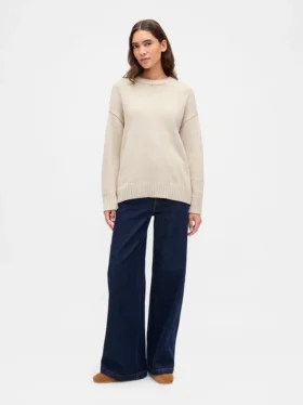 Oversize-Pullover aus 100 % Baumwolle