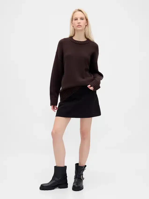 Oversize-Pullover aus 100 % Baumwolle