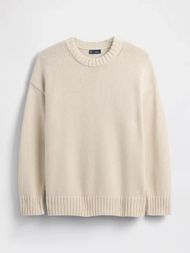 Oversize-Pullover aus 100 % Baumwolle
