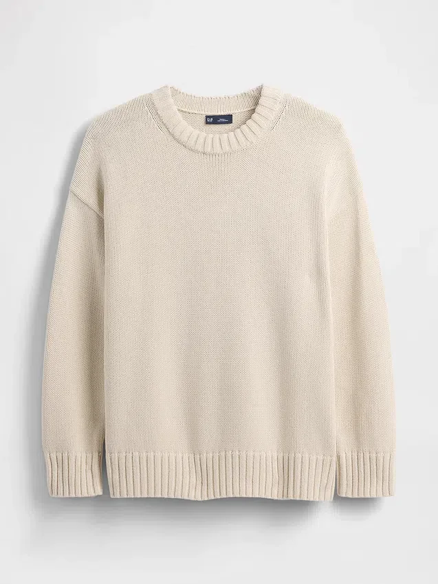 Oversize-Pullover aus 100 % Baumwolle