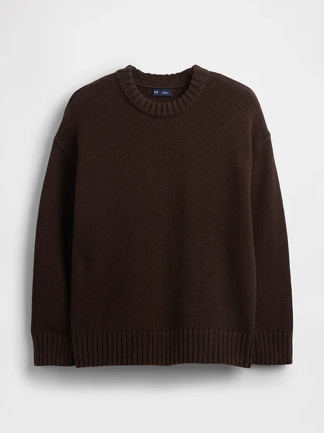 Oversize-Pullover aus 100 % Baumwolle