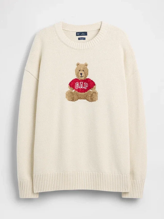 Oversize-Pullover aus 100 % Baumwolle