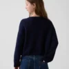Oversize-Pullover für Kinder im Americana-Stil, gehäkelt