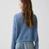 Oversize-Pullover für Kinder mit Grafikmuster aus Häkel-Strick