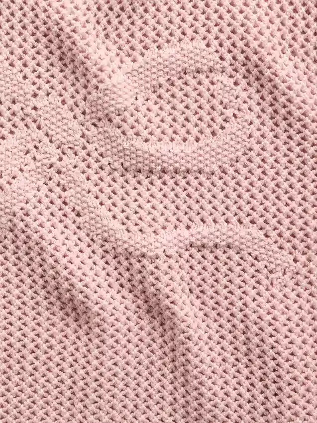 Oversize-Pullover für Kinder mit Grafikmuster aus Häkel-Strick