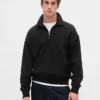 Oversize-Pullover mit Viertelreißverschluss für Erwachsene