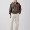 Oversize-Pullover mit Viertelreißverschluss für Erwachsene