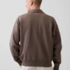 Oversize-Pullover mit Viertelreißverschluss für Erwachsene