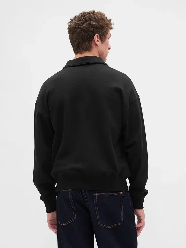 Oversize-Pullover mit Viertelreißverschluss für Erwachsene