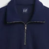 Oversize-Pullover mit Viertelreißverschluss für Erwachsene