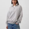 Oversize-Pullover mit Viertelreißverschluss für Erwachsene