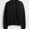 Oversize-Pullover mit Viertelreißverschluss für Erwachsene