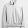 Oversize-Pullover mit Viertelreißverschluss für Erwachsene