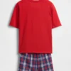Oversize-Pyjama-Set für Kinder mit Oversize-Shorts aus recyceltem Material
