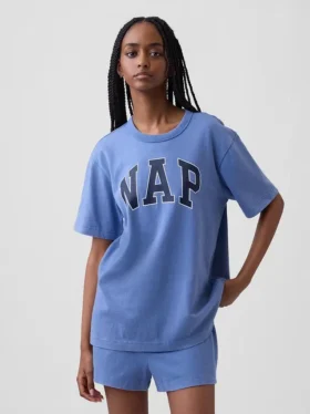 Oversize-Pyjama-T-Shirt mit Nap-Logo