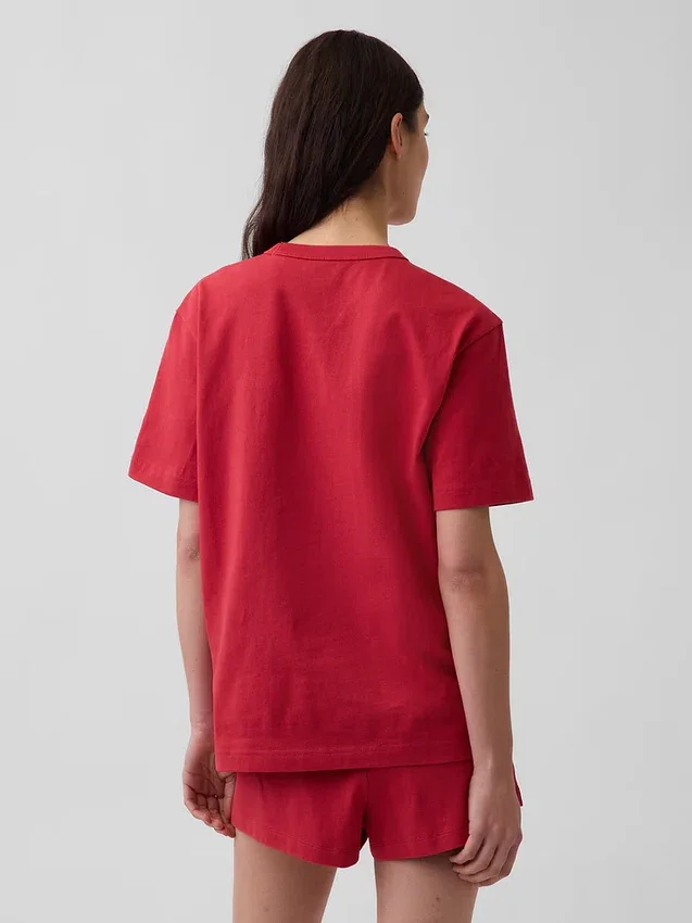 Oversize-Pyjama-T-Shirt mit Nap-Logo
