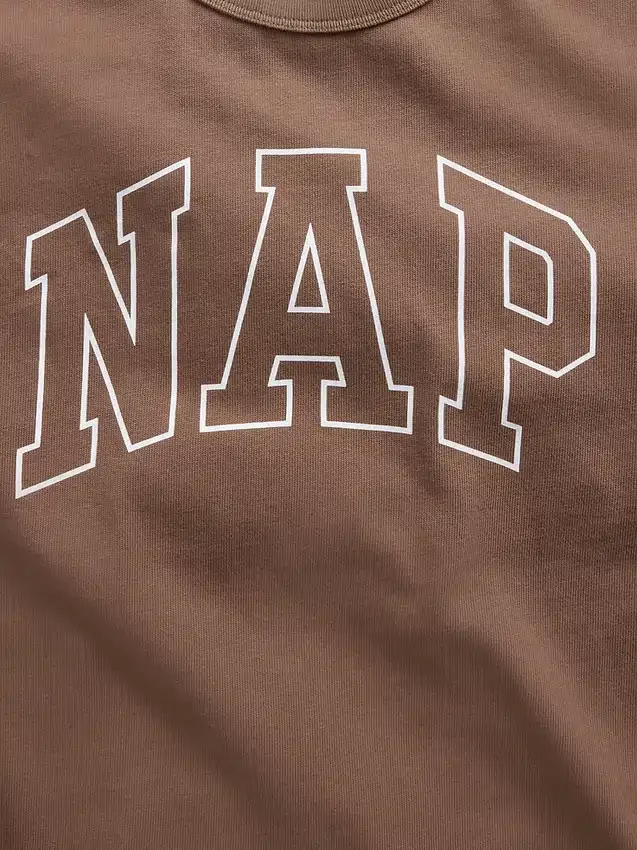 Oversize-Pyjama-T-Shirt mit Nap-Logo