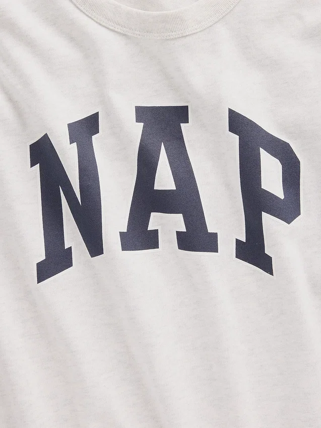 Oversize-Pyjama-T-Shirt mit Nap-Logo
