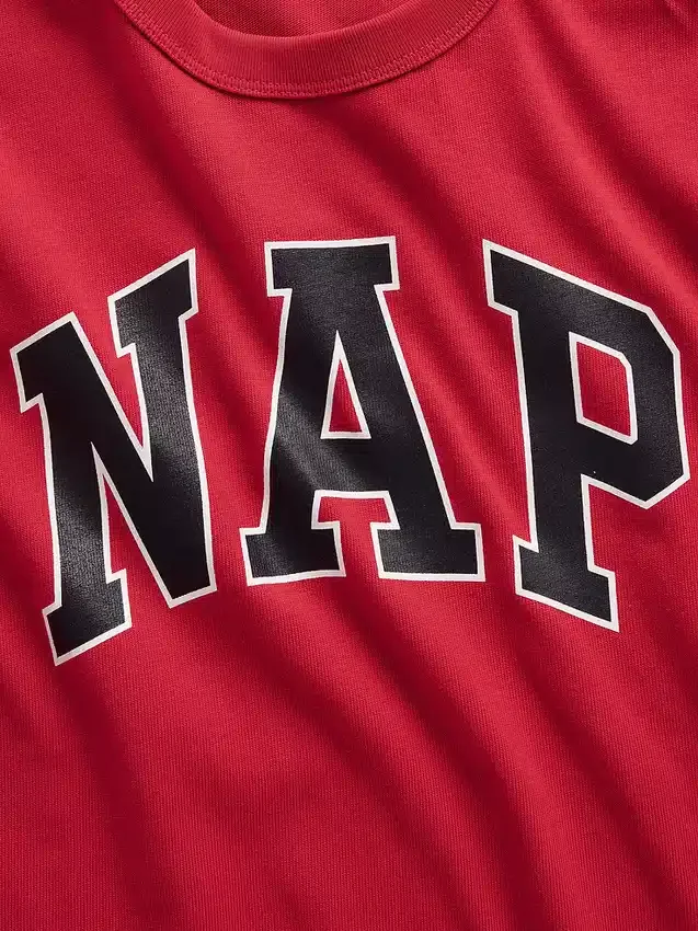 Oversize-Pyjama-T-Shirt mit Nap-Logo