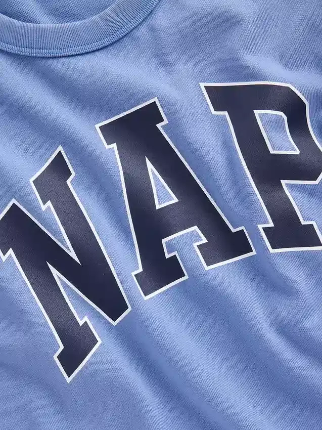 Oversize-Pyjama-T-Shirt mit Nap-Logo