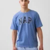 Oversize-Pyjama-T-Shirt mit Nap-Logo