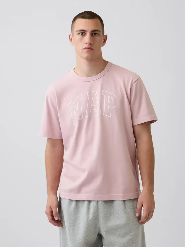 Oversize-Pyjama-T-Shirt mit Nap-Logo