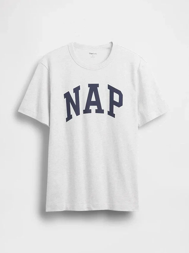 Oversize-Pyjama-T-Shirt mit Nap-Logo