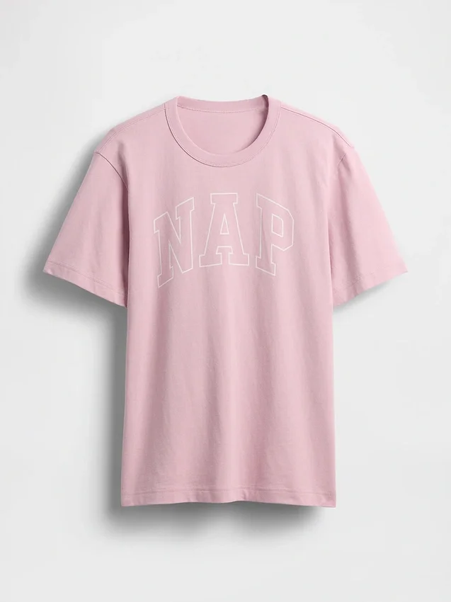 Oversize-Pyjama-T-Shirt mit Nap-Logo