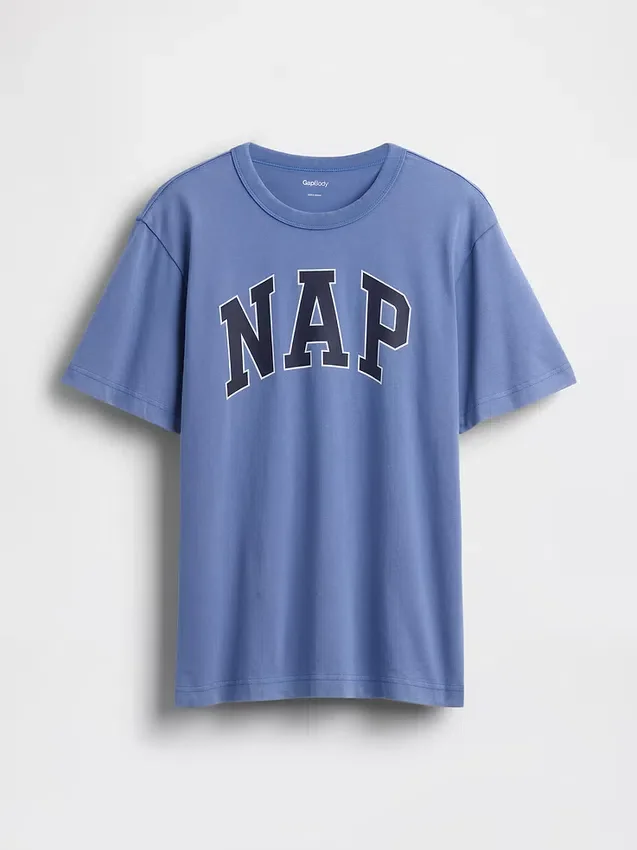 Oversize-Pyjama-T-Shirt mit Nap-Logo