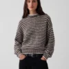 Oversize-Rollkragen-Pullover aus 100 % Baumwolle