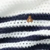 Oversize-Streifen-Pullover für Kinder aus Häkelstoff