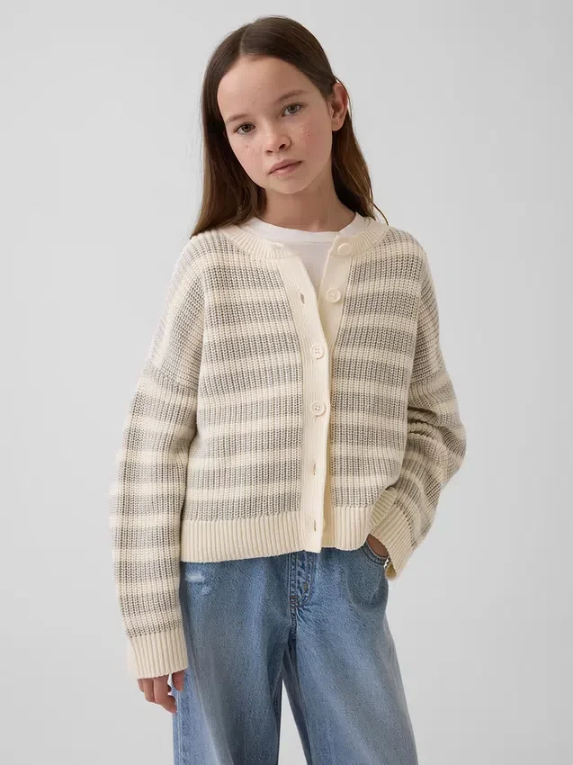 Oversize-Strickjacke für Kinder