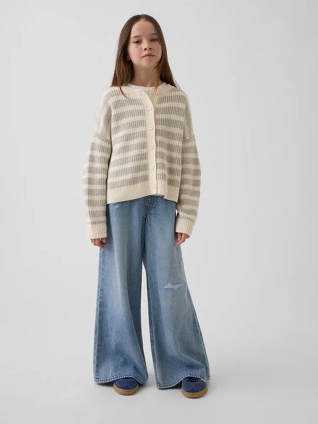 Oversize-Strickjacke für Kinder