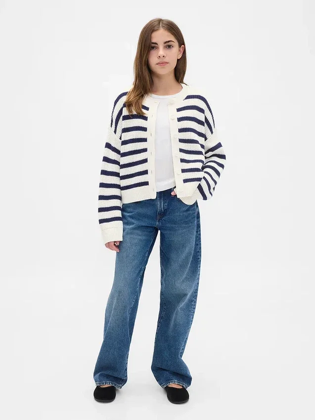 Oversize-Strickjacke für Kinder