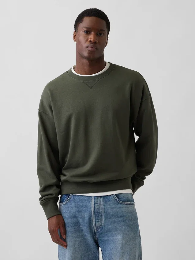 Oversize-Sweatshirt für Erwachsene aus schwerem French-Terry