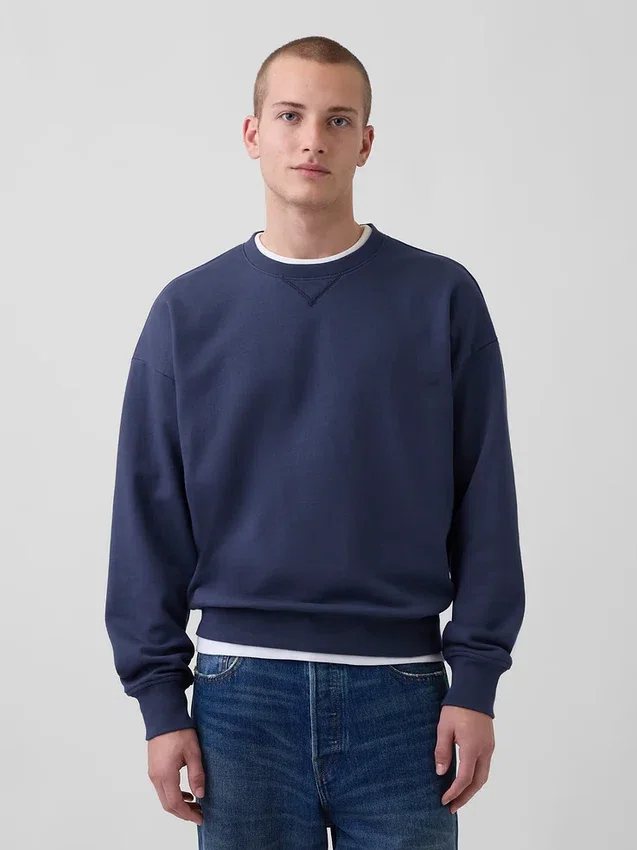 Oversize-Sweatshirt für Erwachsene aus schwerem French-Terry