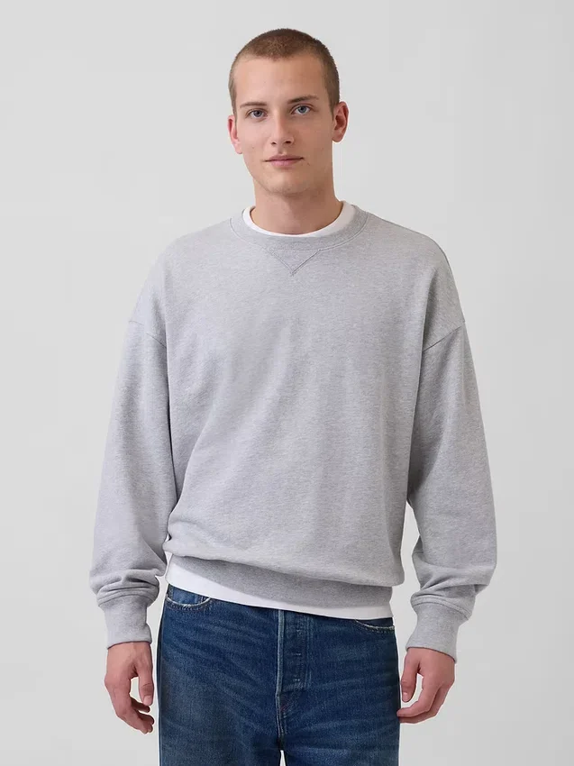 Oversize-Sweatshirt für Erwachsene aus schwerem French-Terry