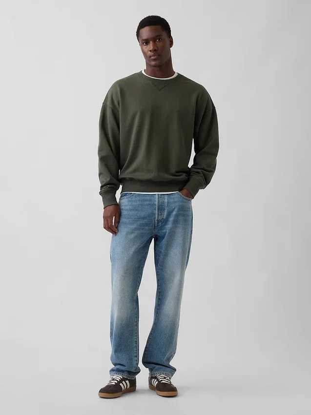 Oversize-Sweatshirt für Erwachsene aus schwerem French-Terry