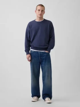 Oversize-Sweatshirt für Erwachsene aus schwerem French-Terry