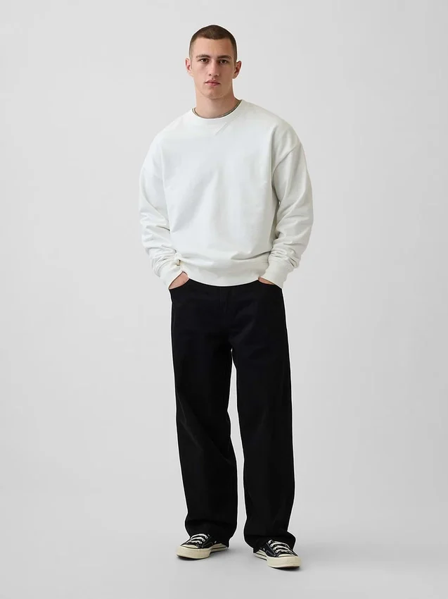 Oversize-Sweatshirt für Erwachsene aus schwerem French-Terry