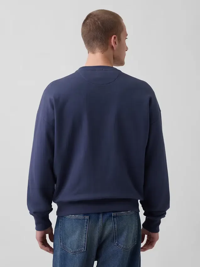 Oversize-Sweatshirt für Erwachsene aus schwerem French-Terry