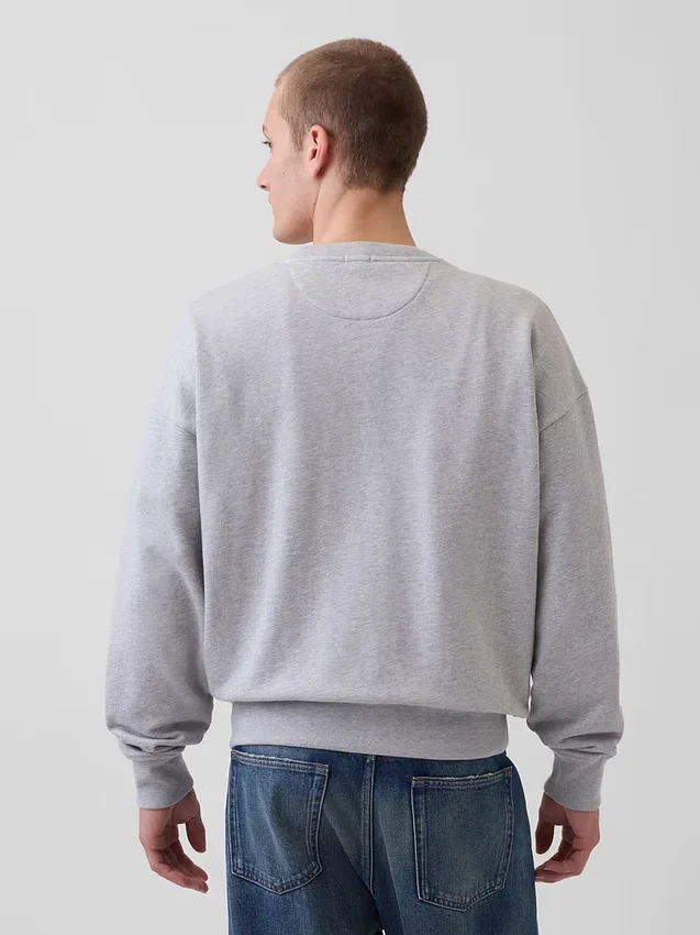 Oversize-Sweatshirt für Erwachsene aus schwerem French-Terry